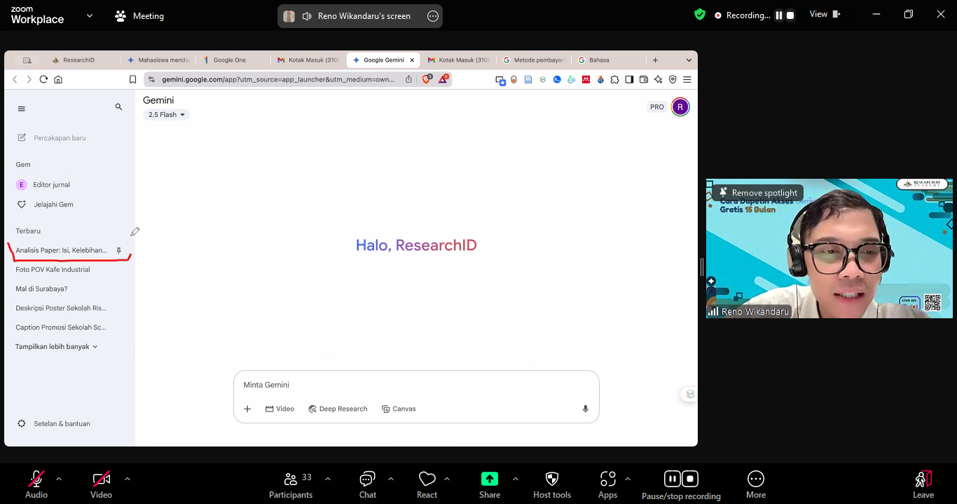 Online Workshop Gemini Pro Day 1